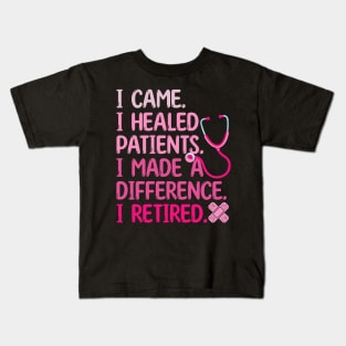 Funny Retired Nurse Doctor Medical Professional Kids T-Shirt